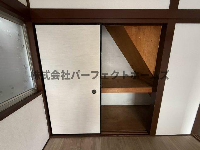 収納　たっぷりとした収納スペースです