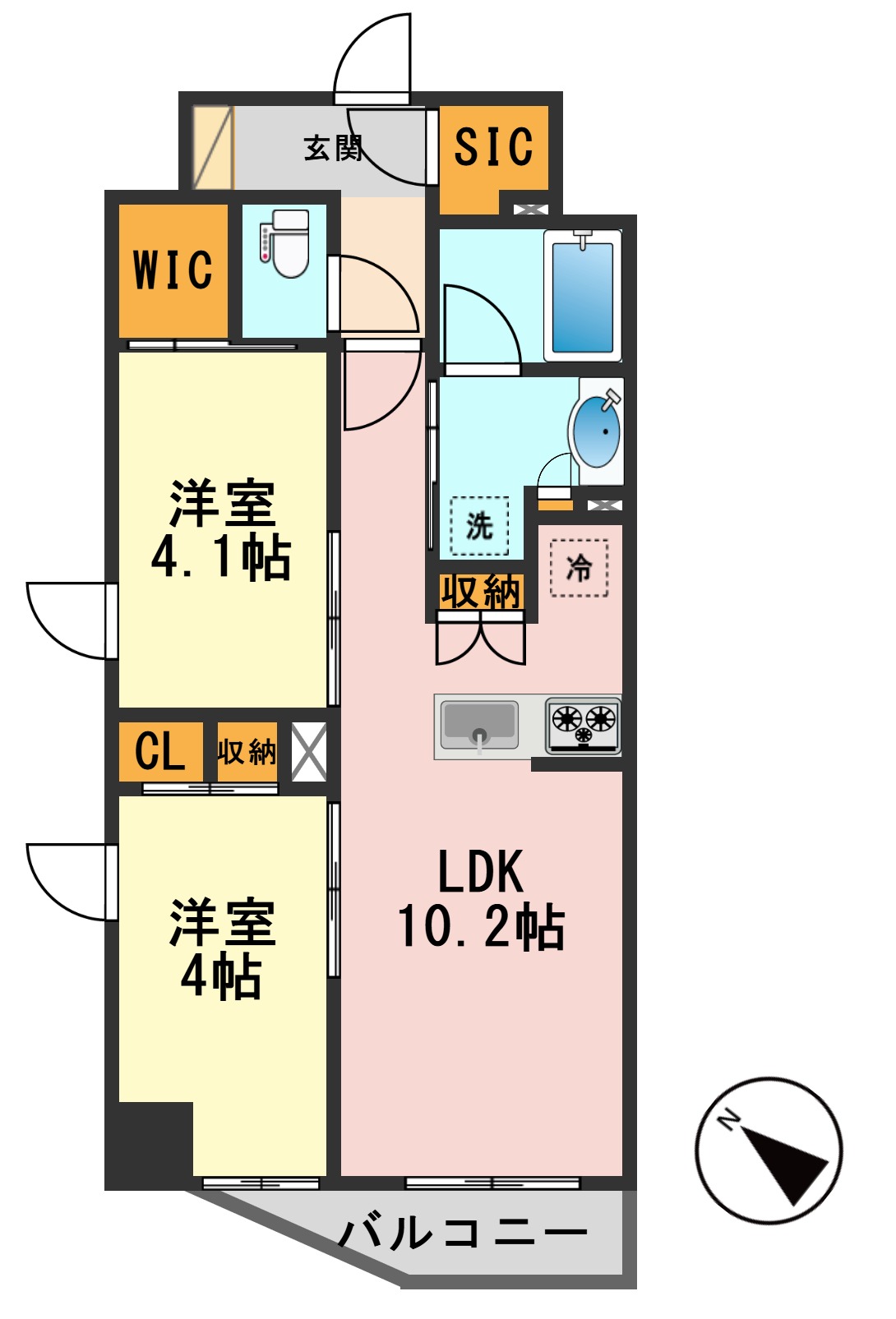 都営新宿線 一之江駅 徒歩4分 5階建 新築の間取り写真
