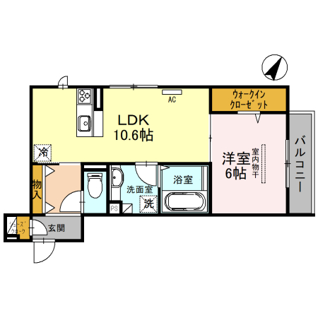 近鉄南大阪線 恵我ノ荘駅 徒歩5分 3階建 築6年の間取り写真