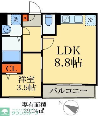 東武野田線 六実駅 徒歩9分 3階建 新築の間取り写真