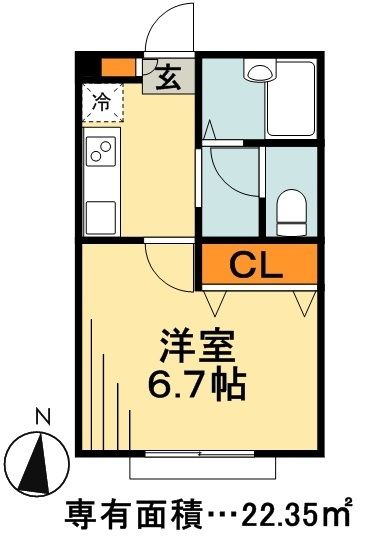 リリックコート新小岩の間取り写真