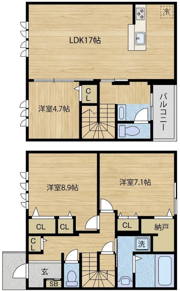 芦屋ガーデンヒルズの間取り写真