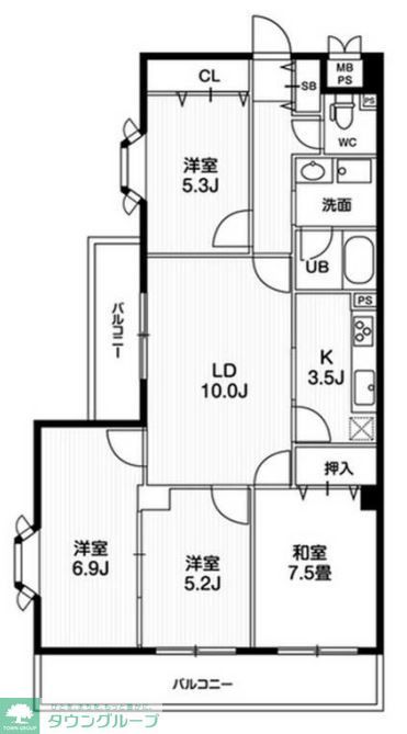 オーキッドレジデンス練馬北町の間取り写真