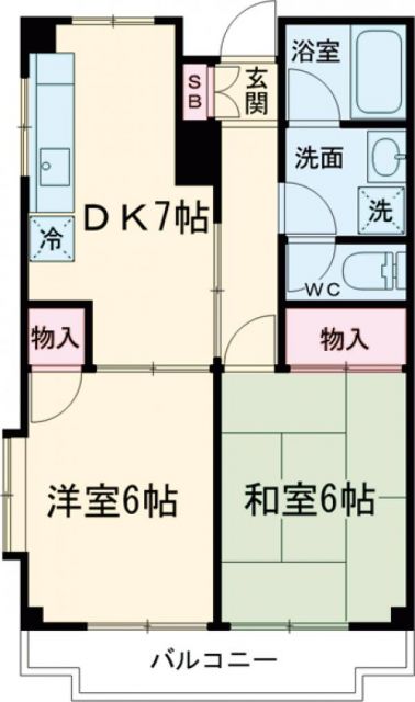 リバーサイドマンションの間取り写真