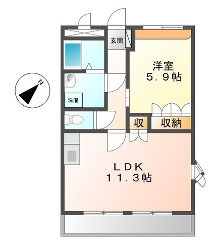 シャイン・アシューレIIの間取り写真