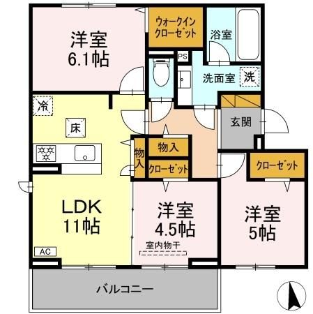 Maison Amie Aの間取り写真
