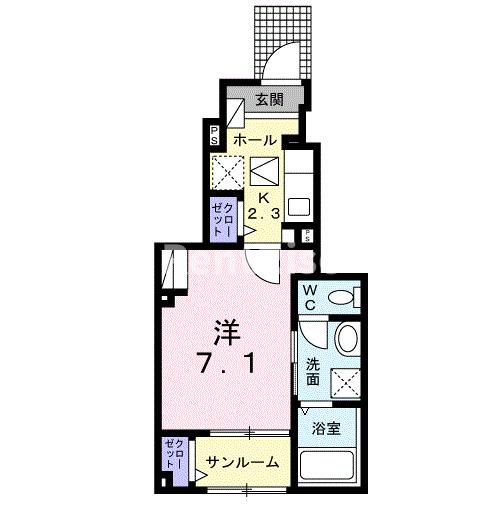 名鉄名古屋本線 新木曽川駅 徒歩16分 3階建 築5年の間取り写真