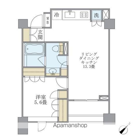 Brillia ist 代々木上原の間取り写真