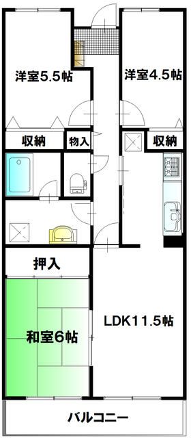 ソシアル検見川2の間取り写真