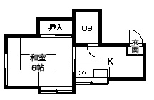 コーポ橘の間取り写真