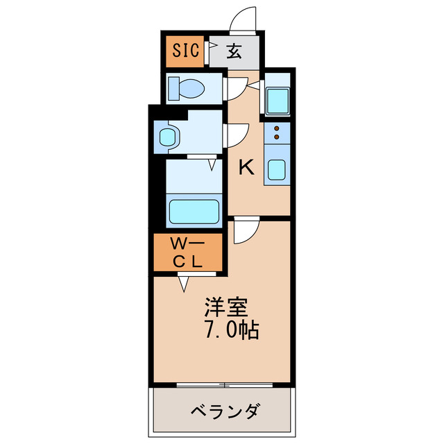 エスリード栄ラ ヴィの間取り写真