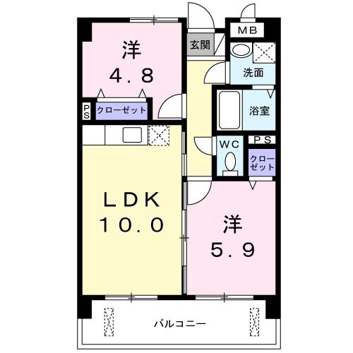 サンロ-レルの間取り写真