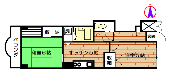 練馬区旭町のマンションの間取り