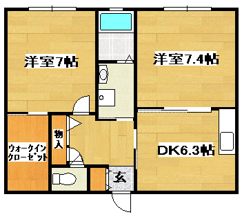 シャーメゾンかきつばたの間取り