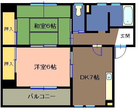 沼津市大手町のマンションの間取り