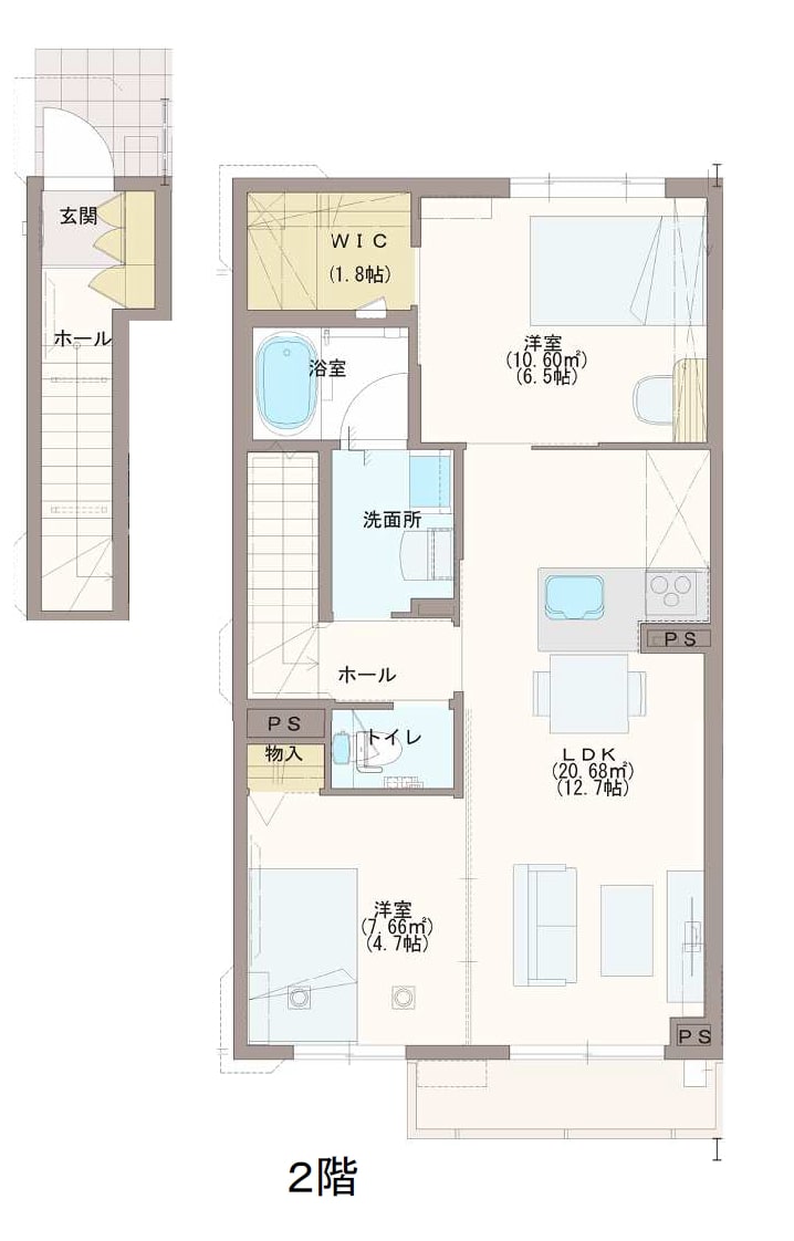 サクシード・ラキの間取り