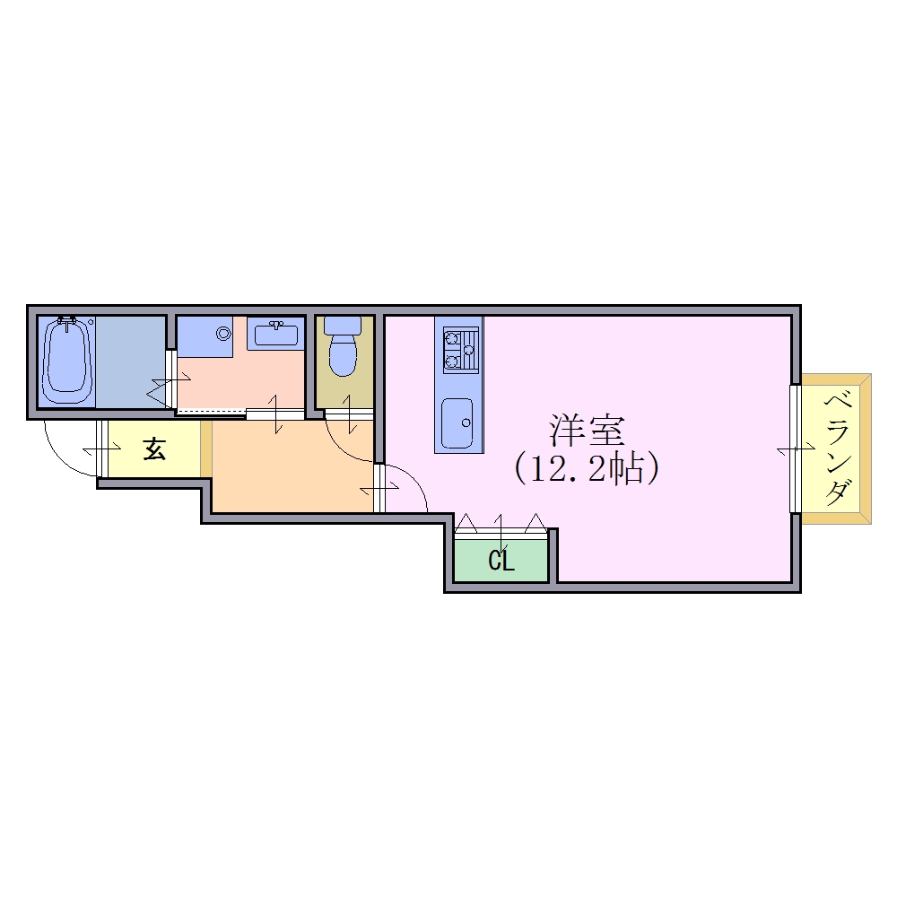 大和高田市土庫のアパートの間取り