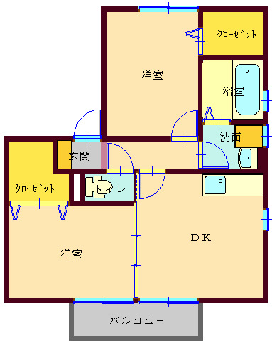 シャンポール池船の間取り