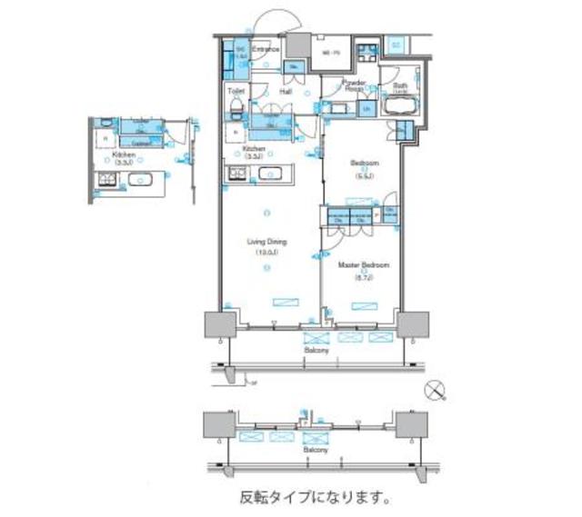 パークアクシス豊洲キャナルの間取り