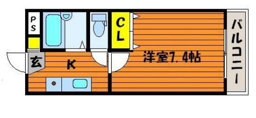 【倉敷市宮前のマンションの間取り】