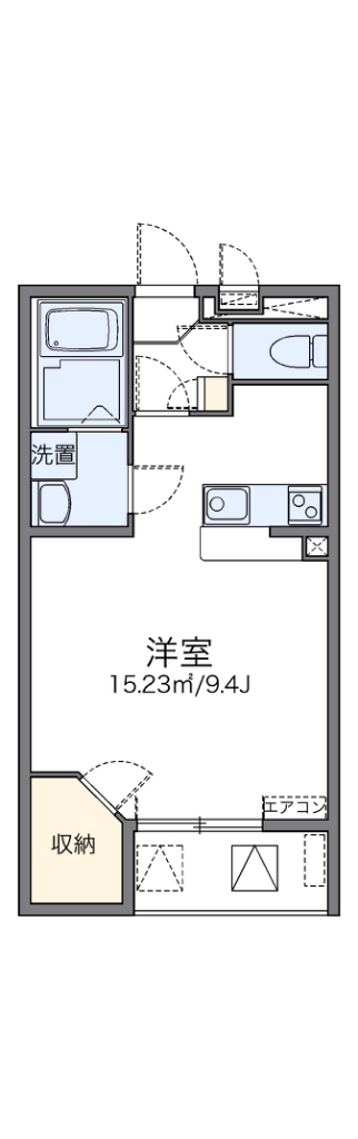 堺市北区中村町のマンションの間取り