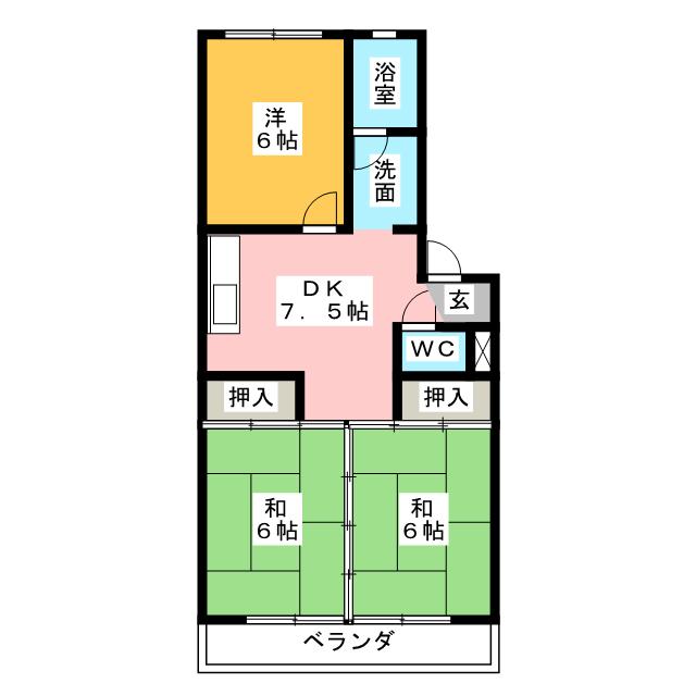 浅井ハイツの間取り