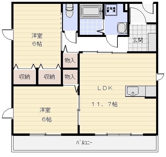 駅前パレスの間取り