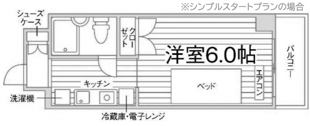 スチューデントプラザ町田の間取り