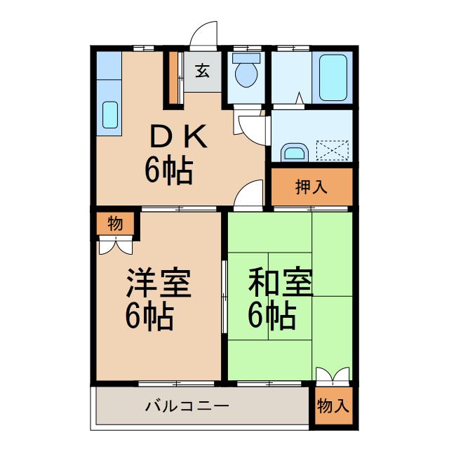 コーポみどり2の間取り