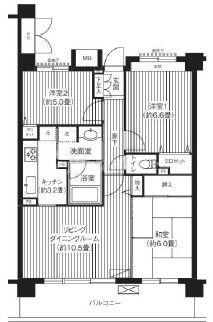 【板橋区桜川のマンションの間取り】