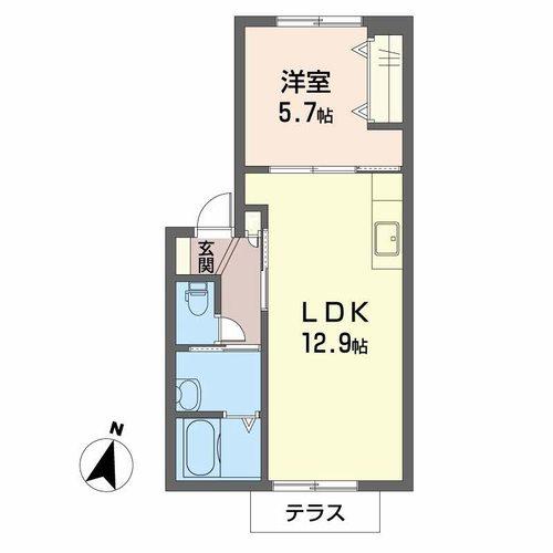 福知山市石原のアパートの間取り