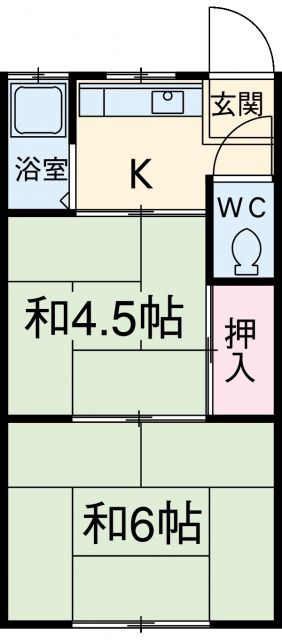 刈谷市西境町のアパートの間取り