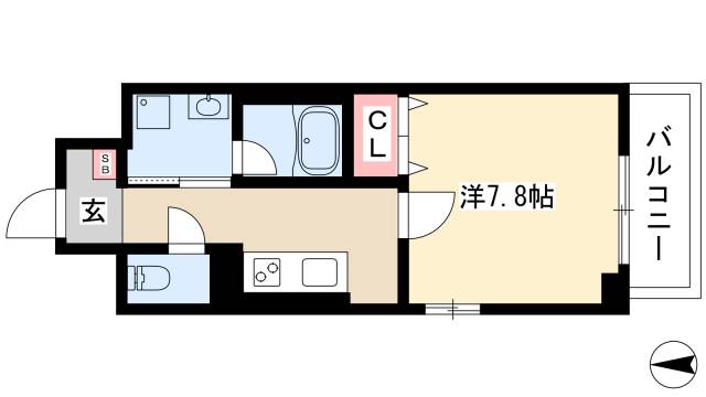 リヴシティ浅間町の間取り