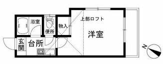 川崎市中原区今井南町のアパートの間取り