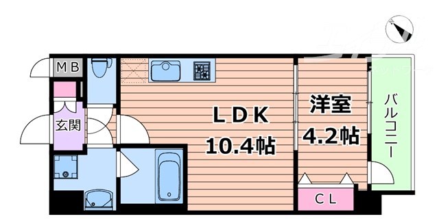 スプランディッド新大阪VIの間取り