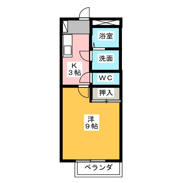 【ハイツエムの間取り】