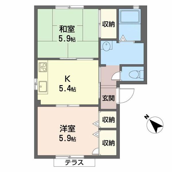 花水木タウン　D棟の間取り