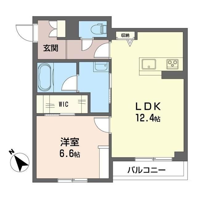 茅ヶ崎市円蔵のマンションの間取り