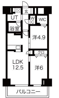 明石市樽屋町のマンションの間取り