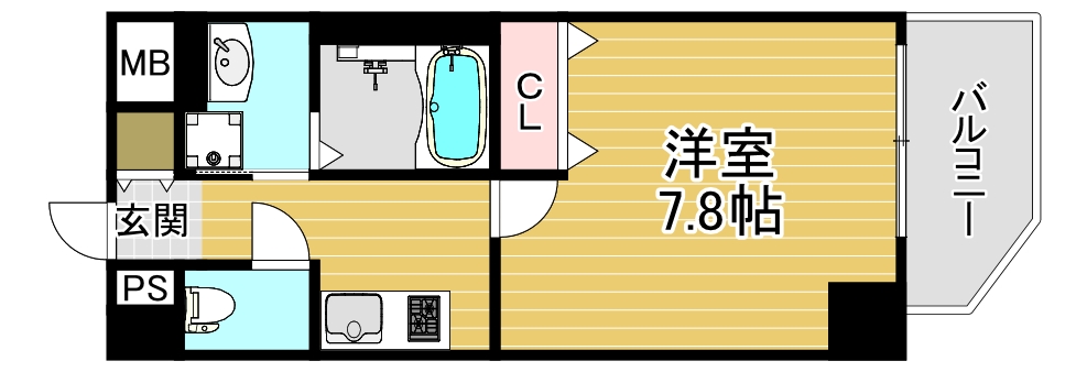 ファーストフィオーレ大阪ウエストの間取り