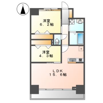 ハイドランジア東別院の間取り