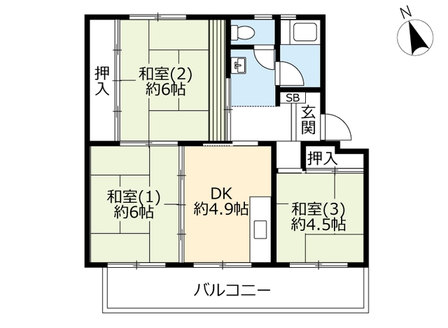 ＵＲ花見川の間取り