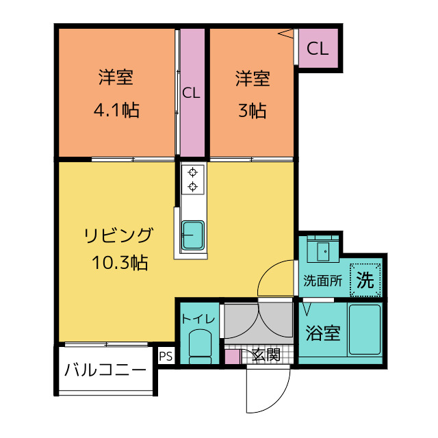 ＲＥＧＡＬＥＳＴ瑞穂区役所の間取り