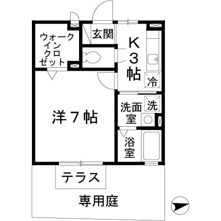 相楽郡精華町大字北稲八間のアパートの間取り