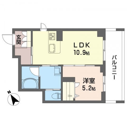 フォンテーヌ　ツルセの間取り