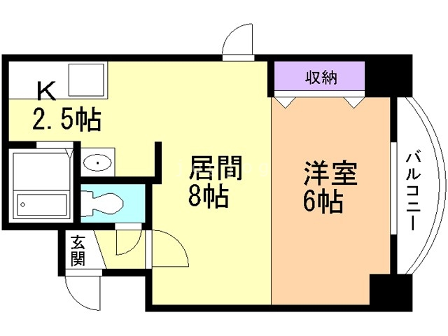 コトン大通中央の間取り