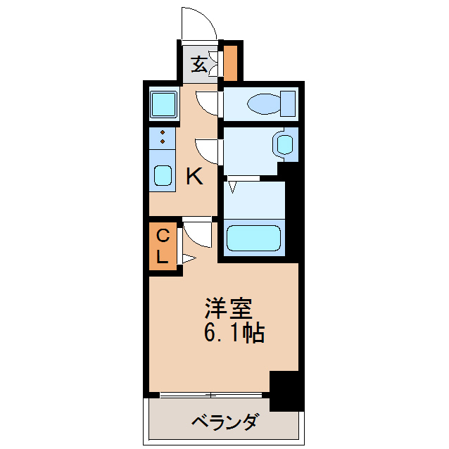 プレサンス丸の内アドブルの間取り