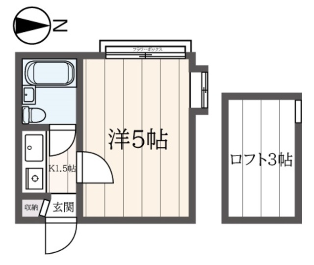 板橋区三園のアパートの間取り