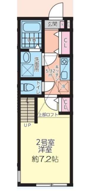 厚木市関口のアパートの間取り