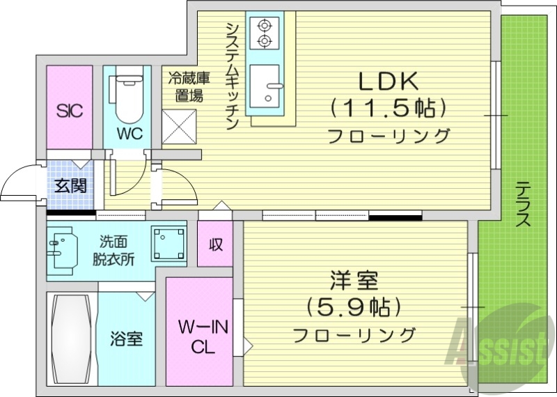 仮）北21条西4丁目MSの間取り